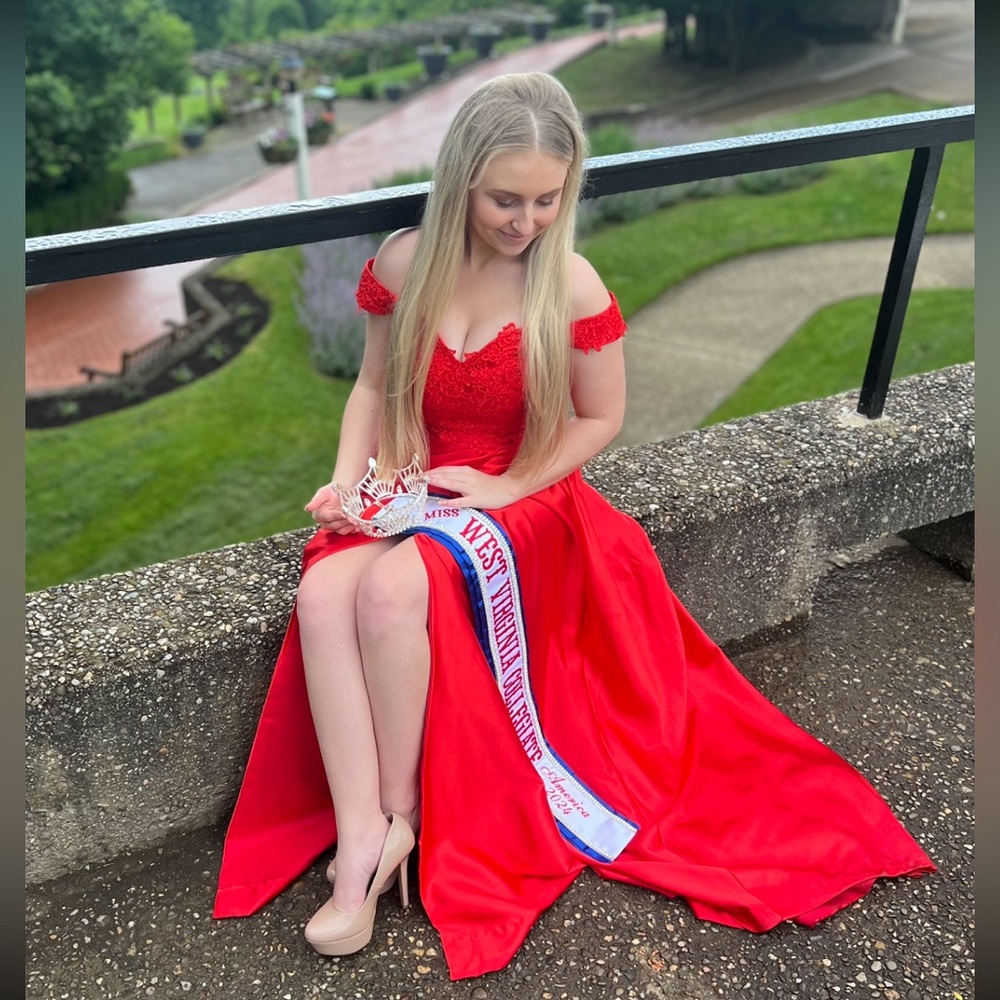 Red Prom Evening Gown